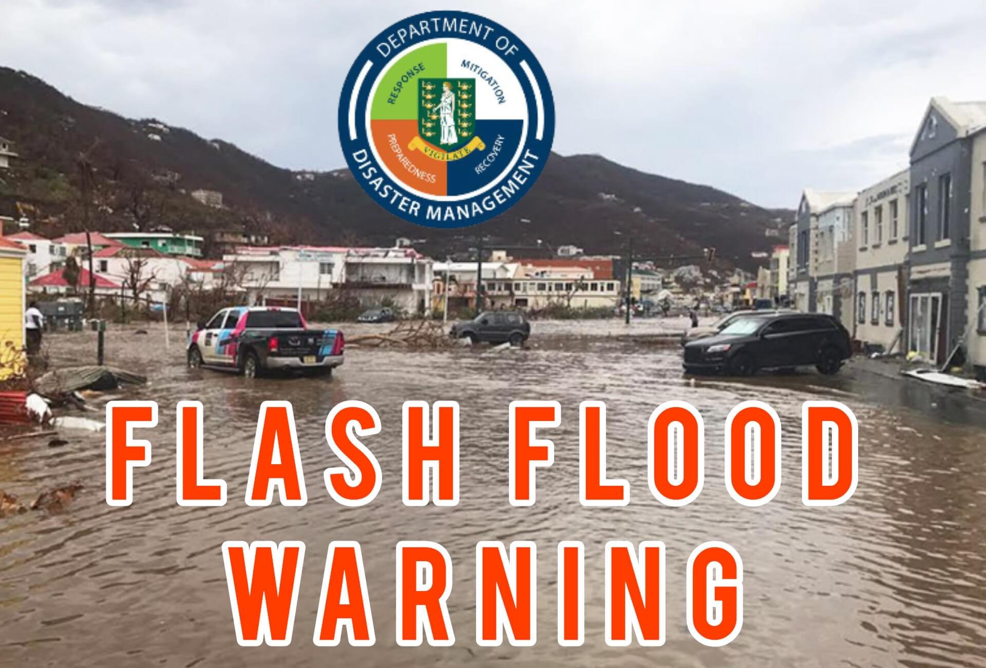 BVI Under Flash Flood Warning