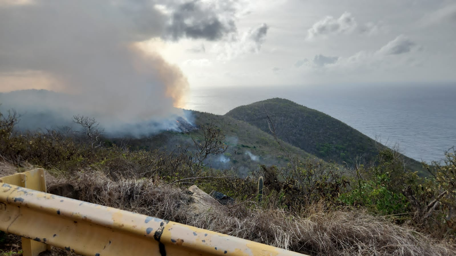 Government Silent As Virgin Gorda Dump Fire Rages On