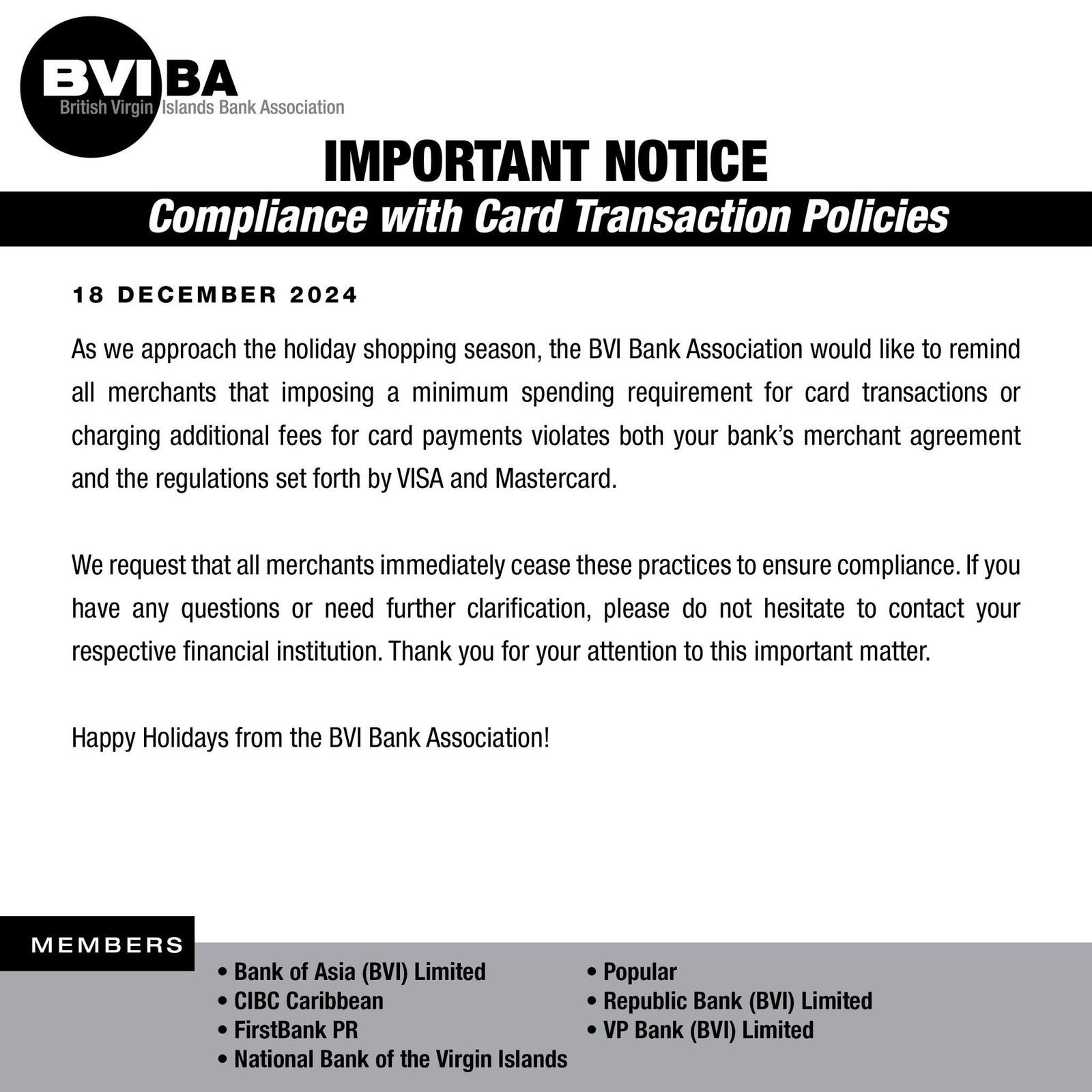 Understanding Credit Card Processing Fees In The BVI - Businesses Push Back 