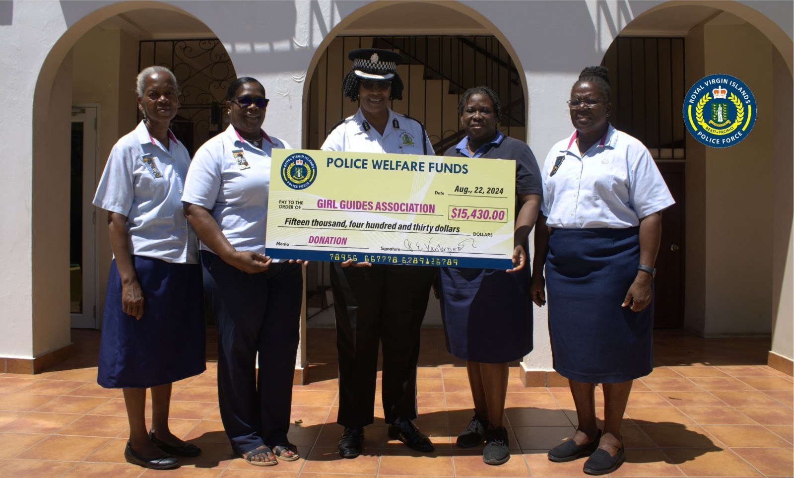 DONATION PRESENTED TO BVI ASSOCIATIONS