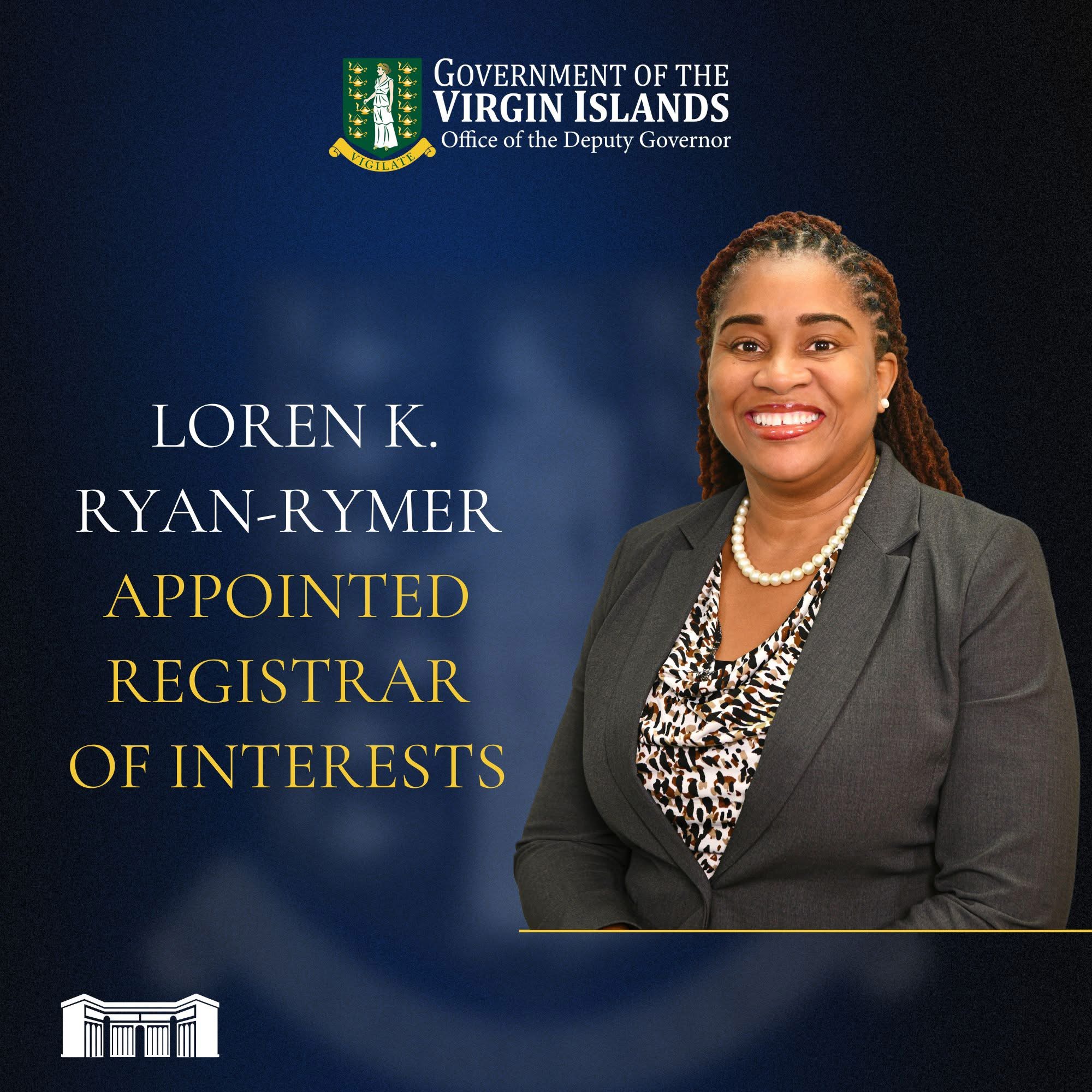 Mrs. Loren K. Ryan-Rymer Appointed Registrar Of Interests